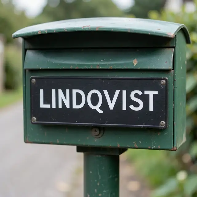 Brevlådeskylt, exempel