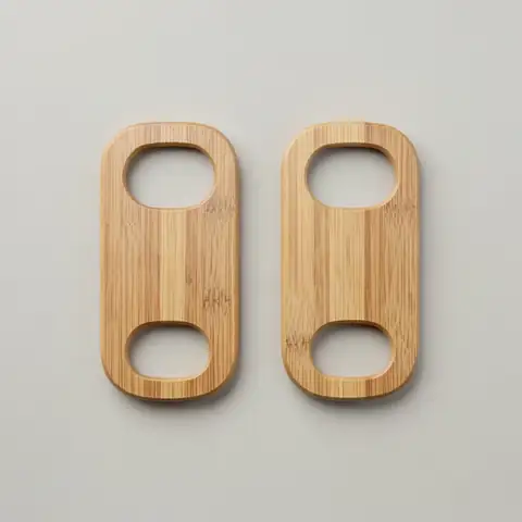 Flasköppnare i bambu, 2-pack, exempel